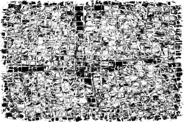 Koyu Grunge Geometrik Deseni