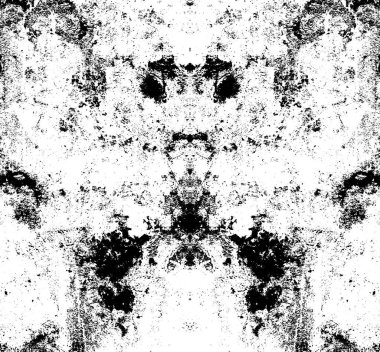 Koyu Grunge Geometrik Deseni