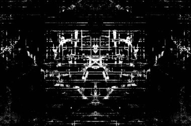 Siyah beyaz monokrom eski grunge vintage eskimiş arka plan soyut antika desenli retro model