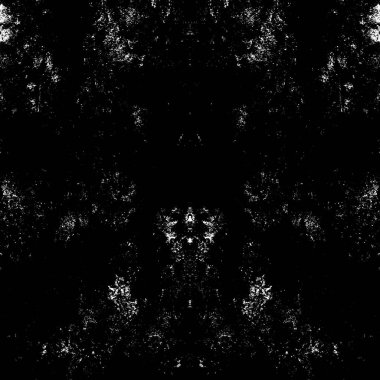 Koyu Grunge Geometrik Deseni