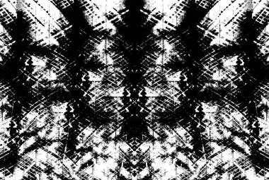 Koyu Grunge Geometrik Deseni