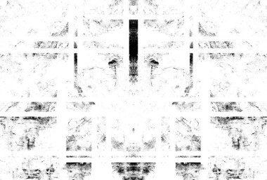 Koyu Grunge Geometrik Deseni