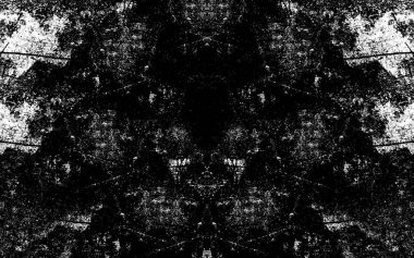 Koyu Grunge Geometrik Deseni