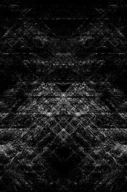 Koyu Grunge Geometrik Deseni