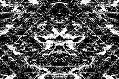 Siyah beyaz monokrom eski grunge vintage eskimiş arka plan soyut antika desenli retro model