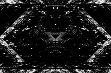 Siyah beyaz monokrom eski grunge vintage eskimiş arka plan soyut antika desenli retro model