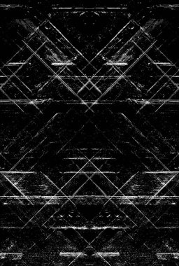 Koyu Grunge Geometrik Deseni