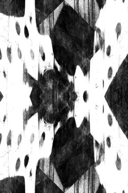 Koyu Grunge Geometrik Deseni