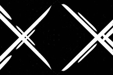 Koyu Grunge Geometrik Deseni