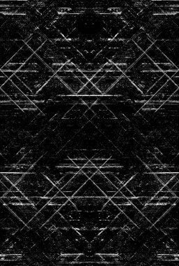 Koyu Grunge Geometrik Deseni