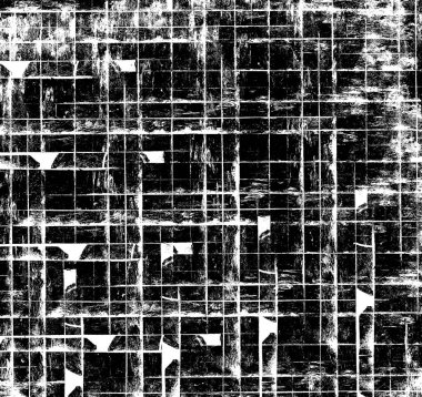 Koyu Grunge Geometrik Deseni