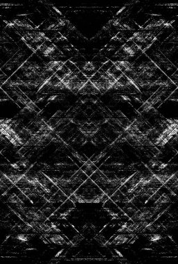 Koyu Grunge Geometrik Deseni