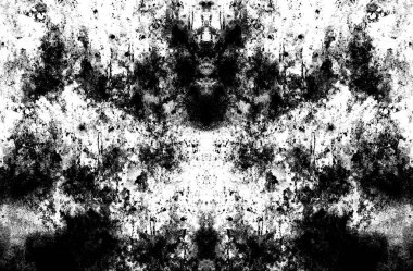 Koyu Grunge Geometrik Deseni