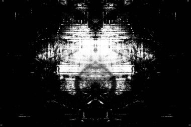 Koyu Grunge Geometrik Deseni