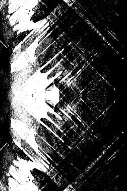 Koyu Grunge Geometrik Deseni