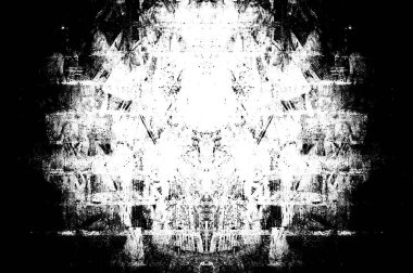 Koyu Grunge Geometrik Deseni