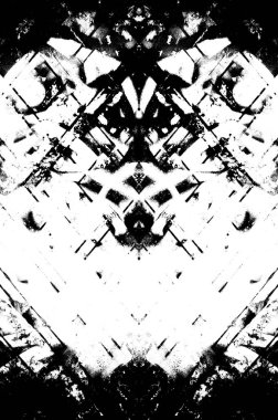 Koyu Grunge Geometrik Deseni