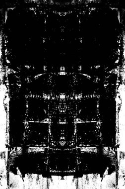 Koyu Grunge Geometrik Deseni