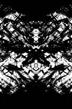 Koyu Grunge Geometrik Deseni