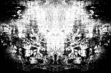 Koyu Grunge Geometrik Deseni