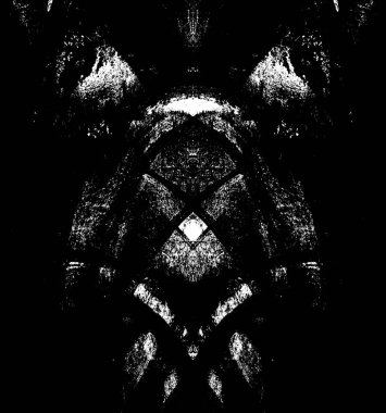 Koyu Grunge Geometrik Deseni