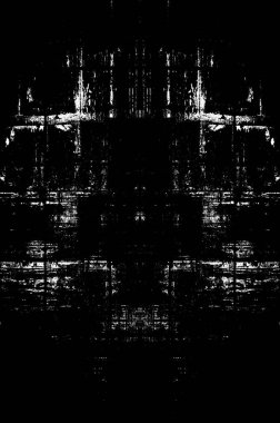 Koyu Grunge Geometrik Deseni