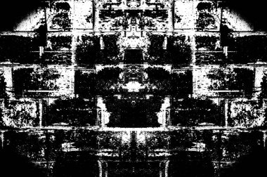 Koyu Grunge Geometrik Deseni