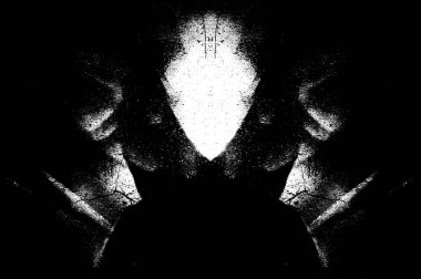 Koyu Grunge Geometrik Deseni