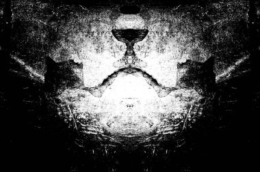 Koyu Grunge Geometrik Deseni