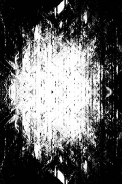 Koyu Grunge Geometrik Deseni