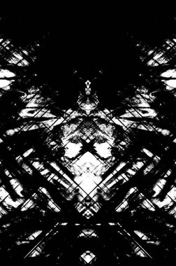 Siyah beyaz monokrom eski grunge vintage eskimiş arka plan soyut antika desenli retro model