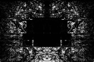 Koyu Grunge Geometrik Deseni