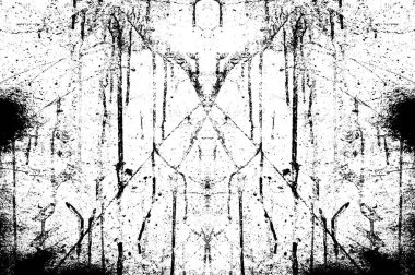 Koyu Grunge Geometrik Deseni