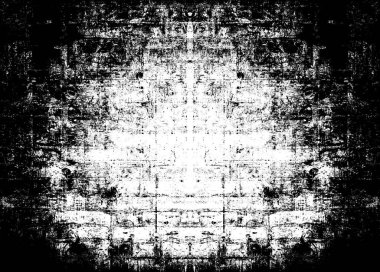 Siyah beyaz monokrom eski grunge vintage eskimiş arka plan soyut antika desenli retro model