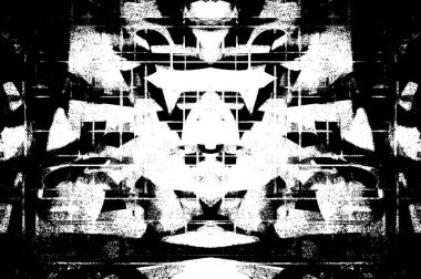 Siyah beyaz monokrom eski grunge vintage eskimiş arka plan soyut antika desenli retro model