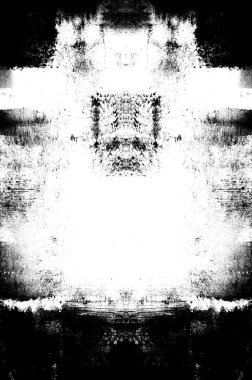 Koyu Grunge Geometrik Deseni