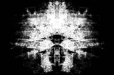 Siyah beyaz monokrom eski grunge vintage eskimiş arka plan soyut antika desenli retro model