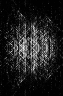 Koyu Grunge Geometrik Deseni