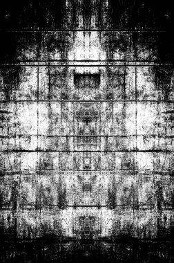 Koyu Grunge Geometrik Deseni