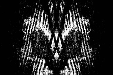 Koyu Grunge Geometrik Deseni