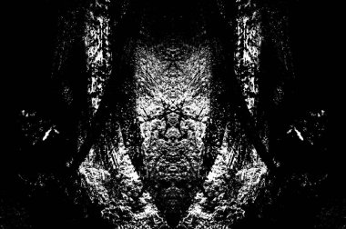 Koyu Grunge Geometrik Deseni