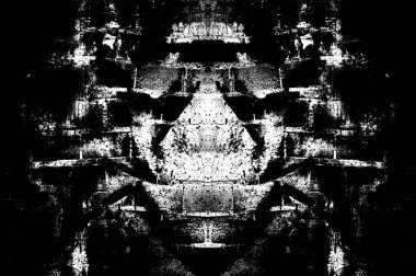 Koyu Grunge Geometrik Deseni