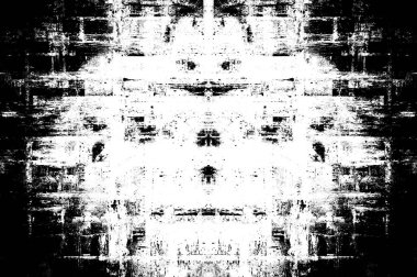 Koyu Grunge Geometrik Deseni