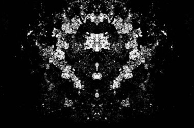 Koyu Grunge Geometrik Deseni