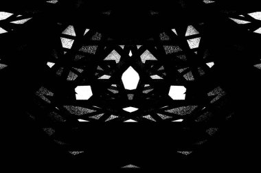 Koyu Grunge Geometrik Deseni