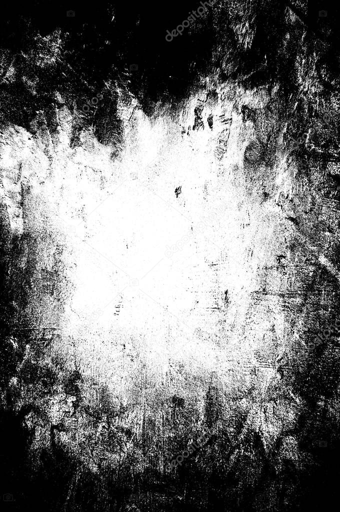 Black and white monochrome old grunge vintage weathered background abstract antique texture with retro pattern