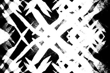 Koyu Grunge Geometrik Deseni