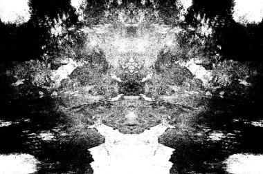 Koyu Grunge Geometrik Deseni