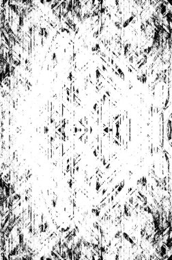 Koyu Grunge Geometrik Deseni