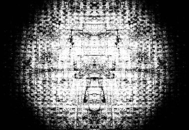 Koyu Grunge Geometrik Deseni